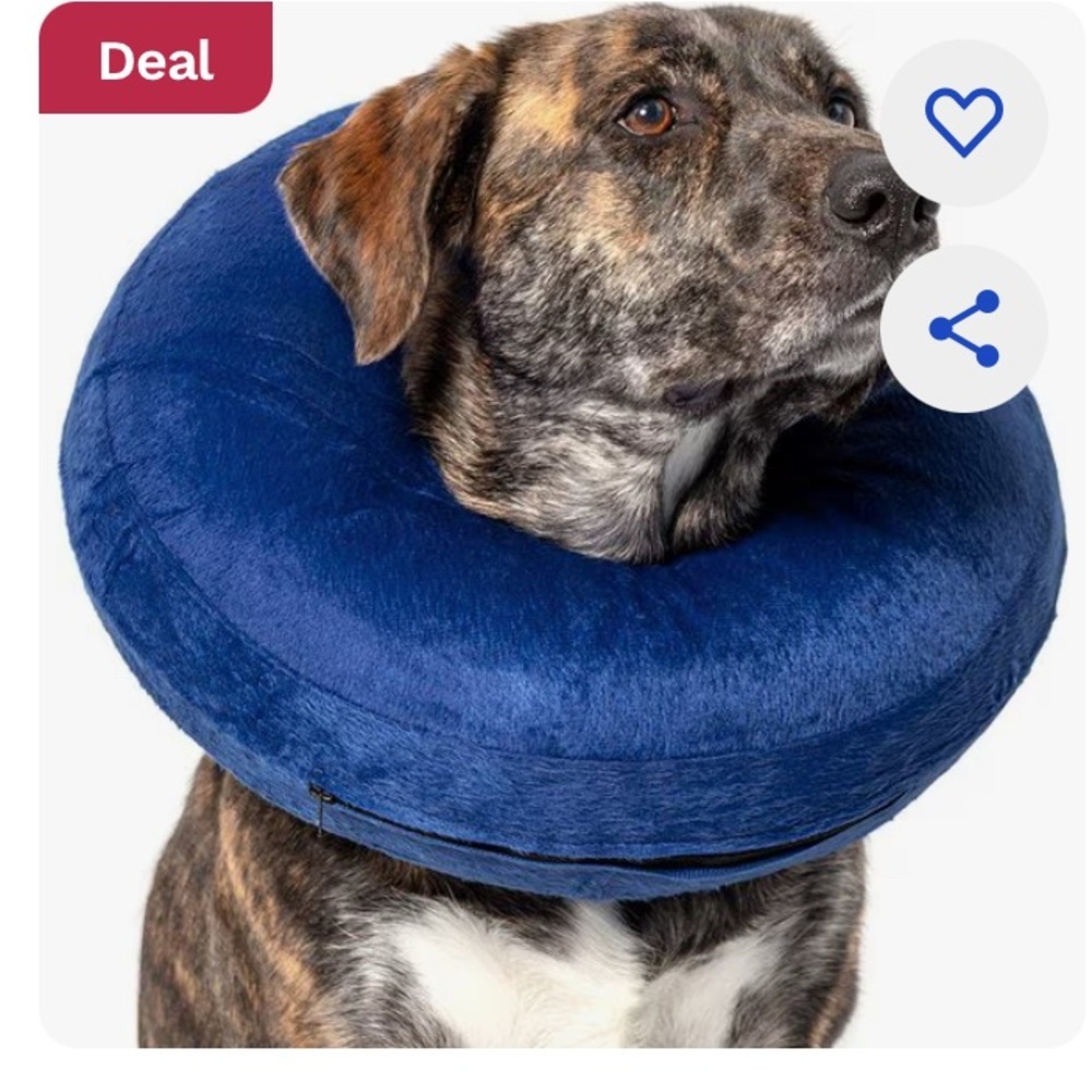 NWOT Blue Comfy Dog Medical Collar Pillow